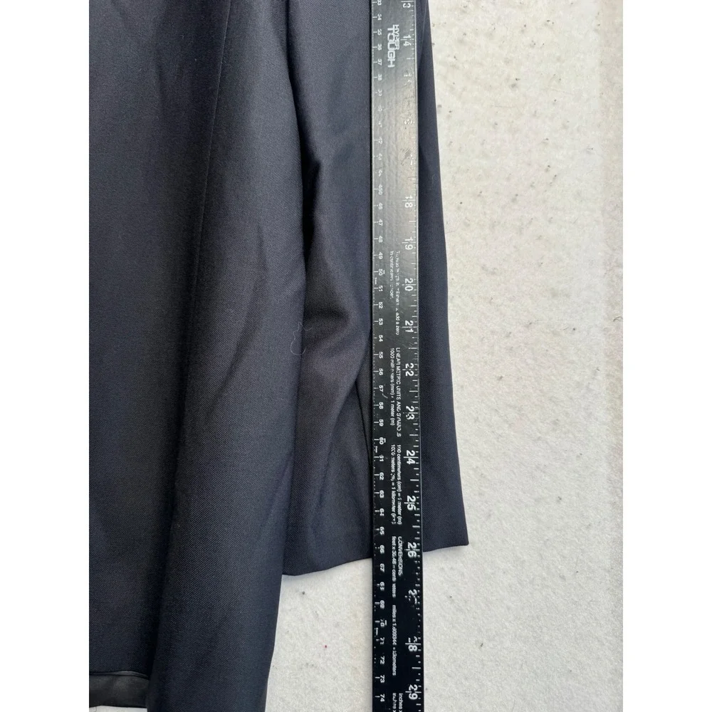 Brooks Brothers Mens 42L Navy Blue Pure Wool 2 Button Blazer Sport Coat USA Made